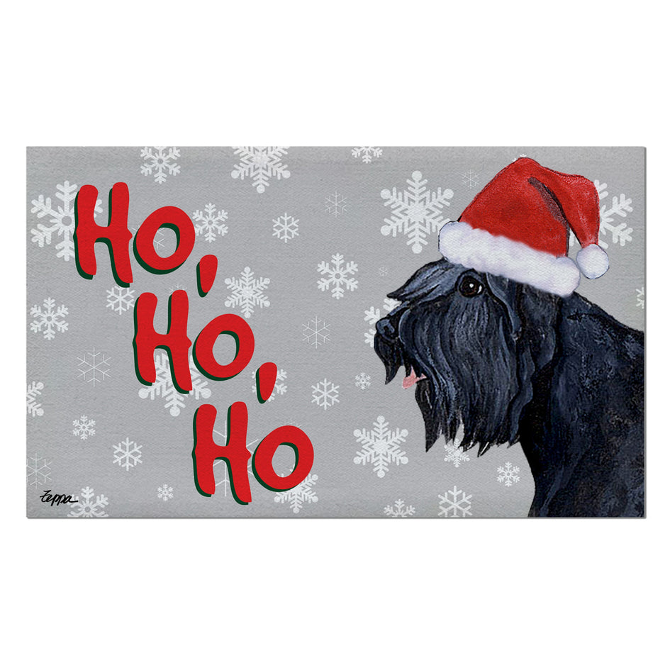 Bouvier Holiday Welcome Mat
