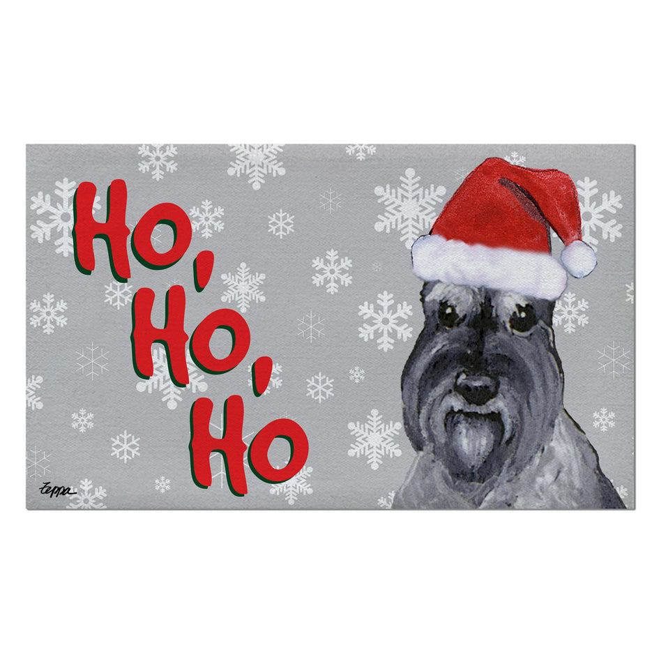 Schnauzer Holiday Welcome Mat