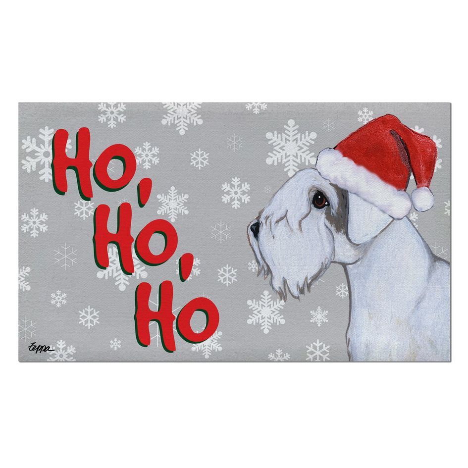 Sealyham Terrier Holiday Welcome Mat