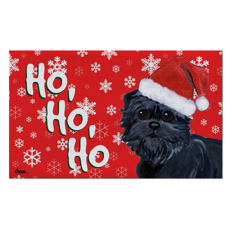 Affenpinscher Holiday Welcome Mat