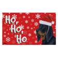Black Tan Coonhound Holiday Welcome Mat