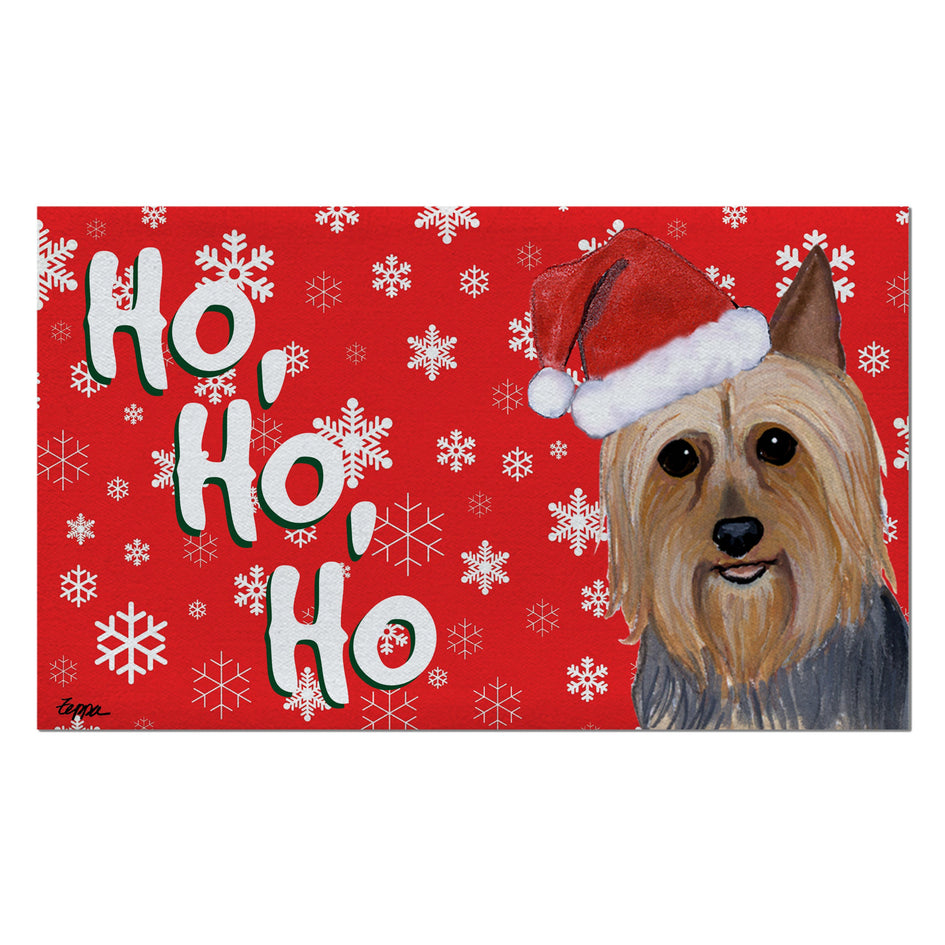 Silky Terrier Holiday Welcome Mat