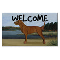Redbone Coonhound Welcome Mat