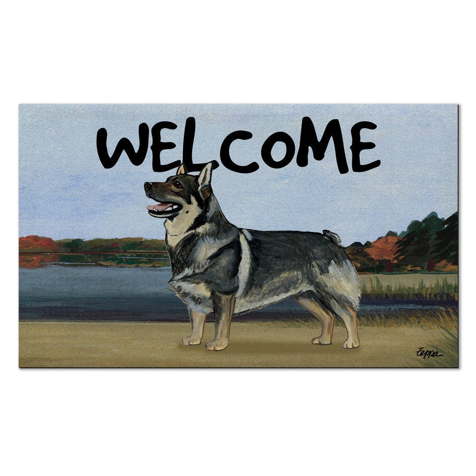 Swedish Valhund Welcome Mat
