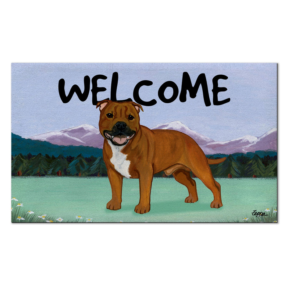 English Staffordshire Welcome Mat