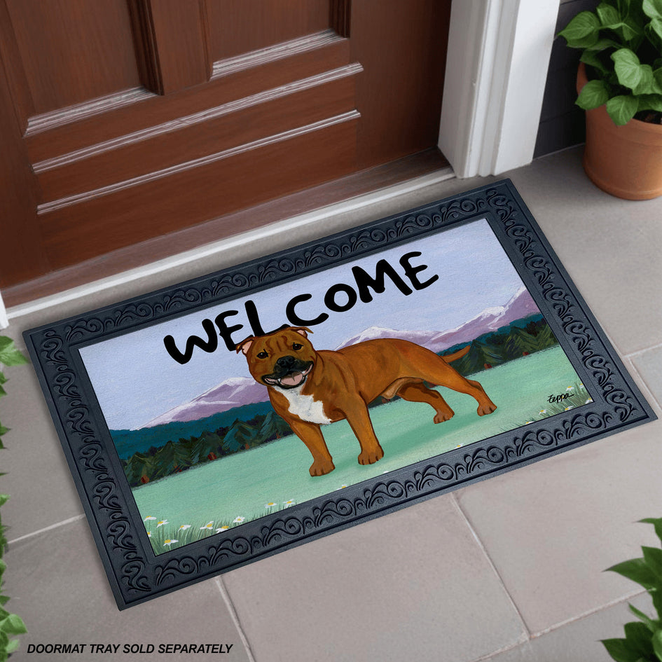 English Staffordshire Welcome Mat