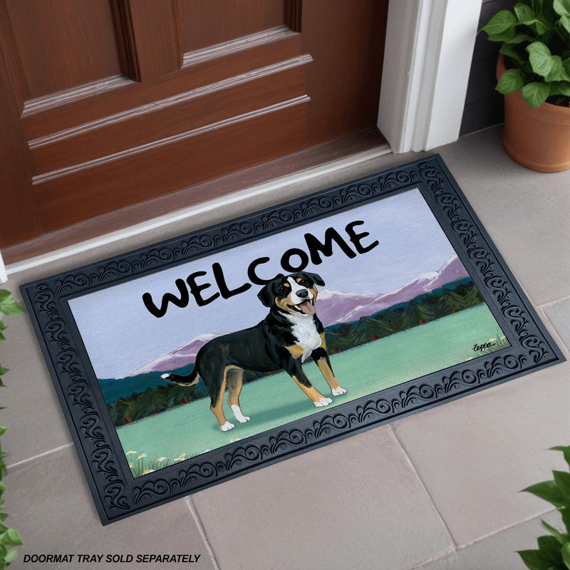 Entlebucher Mountain Dog Welcome Mat