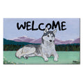 Siberian Husky Welcome Mat