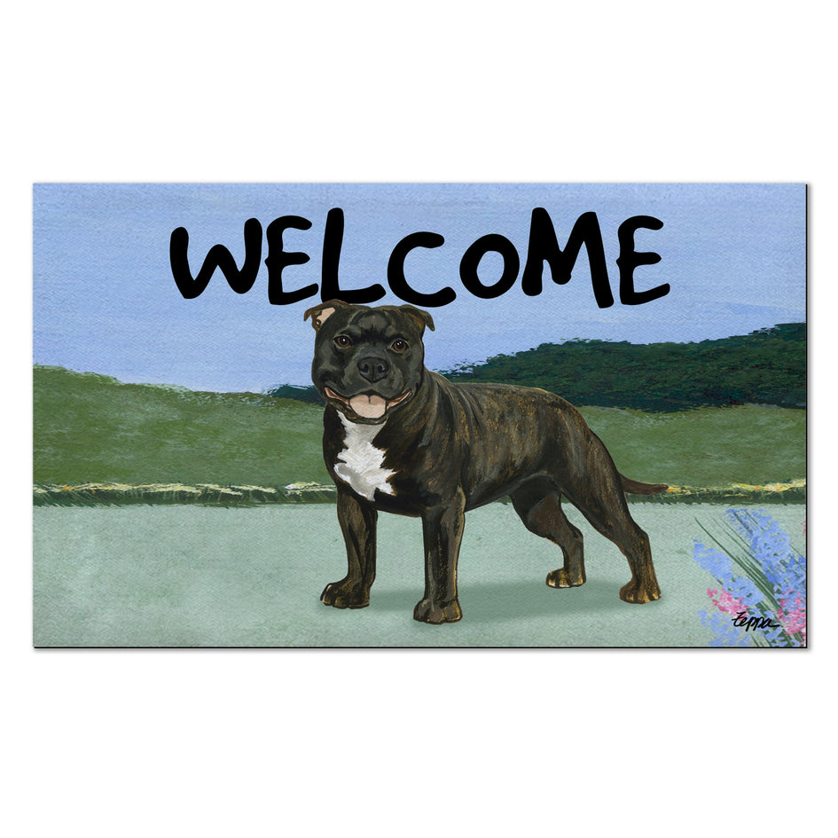 English Staffordshire Welcome Mat