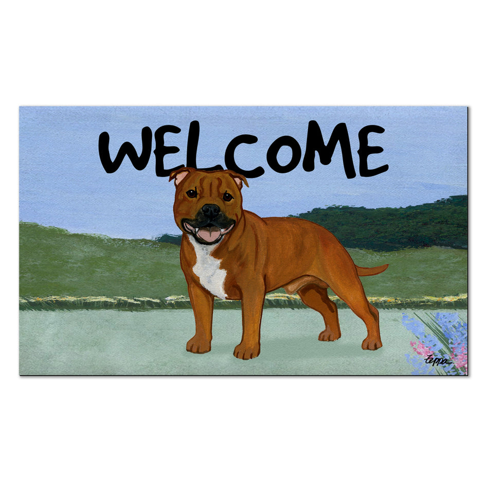 English Staffordshire Welcome Mat