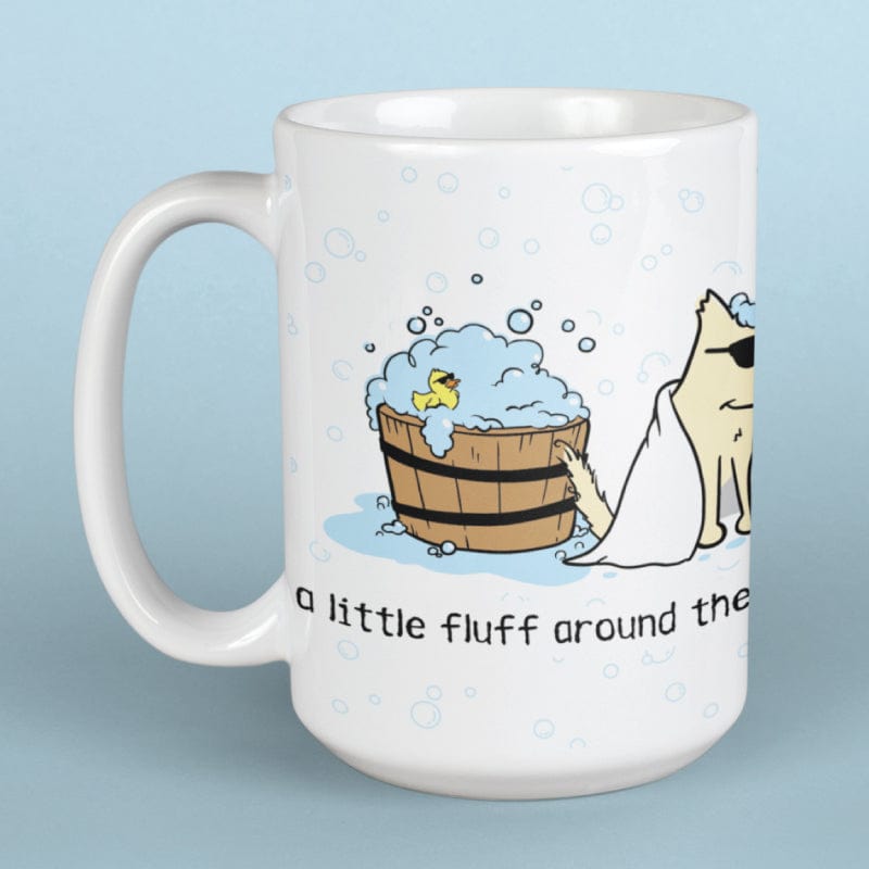 A Little Fluff Around the Edges  - Large Coffee Mug