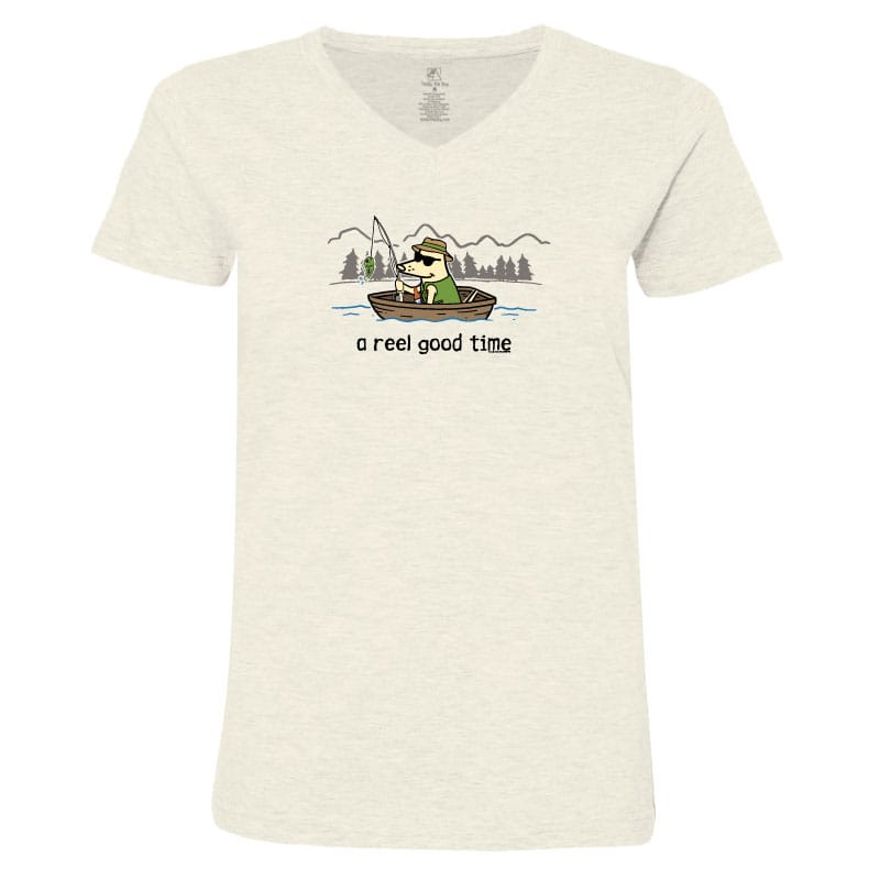 A Reel Good Time  - Ladies T-Shirt V-Neck