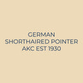German Shorthaired Pointer Embroidered AKC Quarter Zip