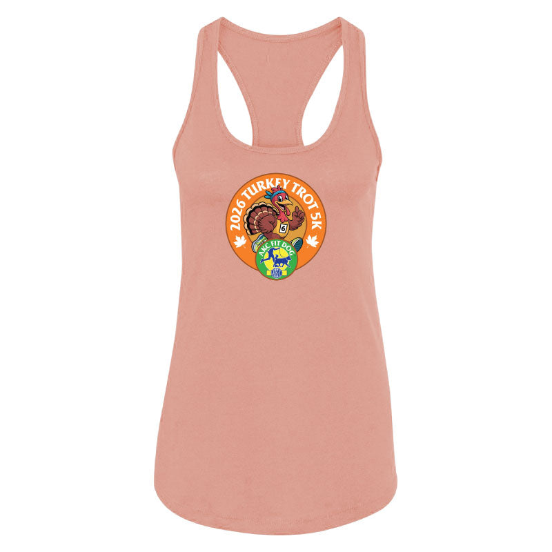 2026 Turkey Trot 5K - Ladies Racerback Tank Top