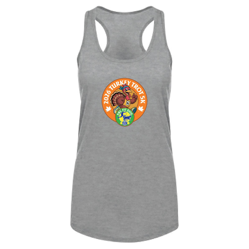 2026 Turkey Trot 5K - Ladies Racerback Tank Top