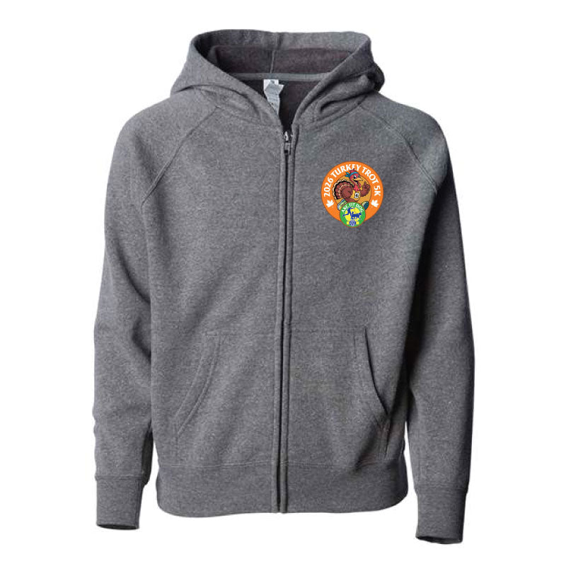 2026 Turkey Trot 5K - Youth Full Zip Sweatshirt