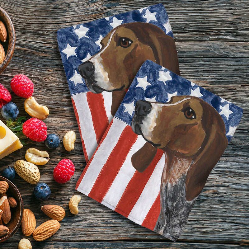American English Coonhound Americana Kitchen Towel Set