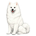 American Eskimo Dog Watercolor - Ceramic Mug