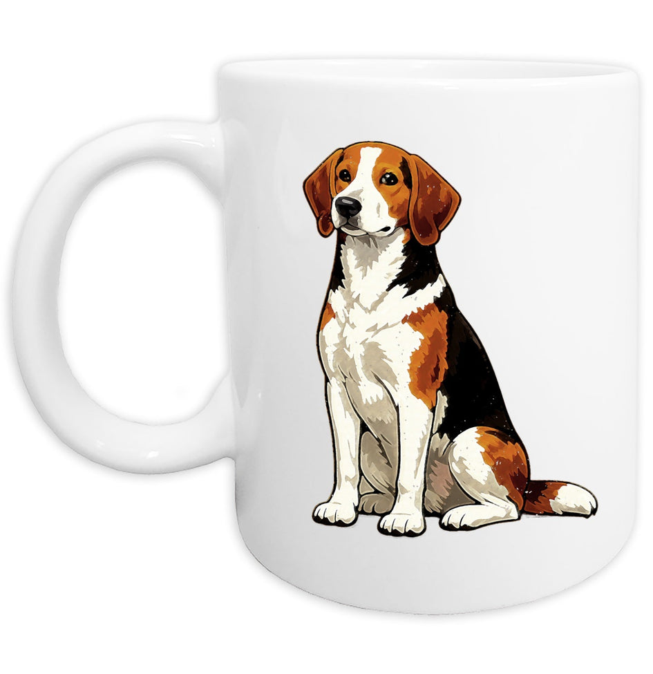 American Foxhound Watercolor - Ceramic Mug