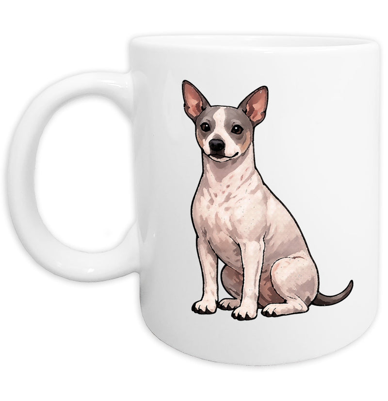 American Hairless Terrier Watercolor - Ceramic Mug