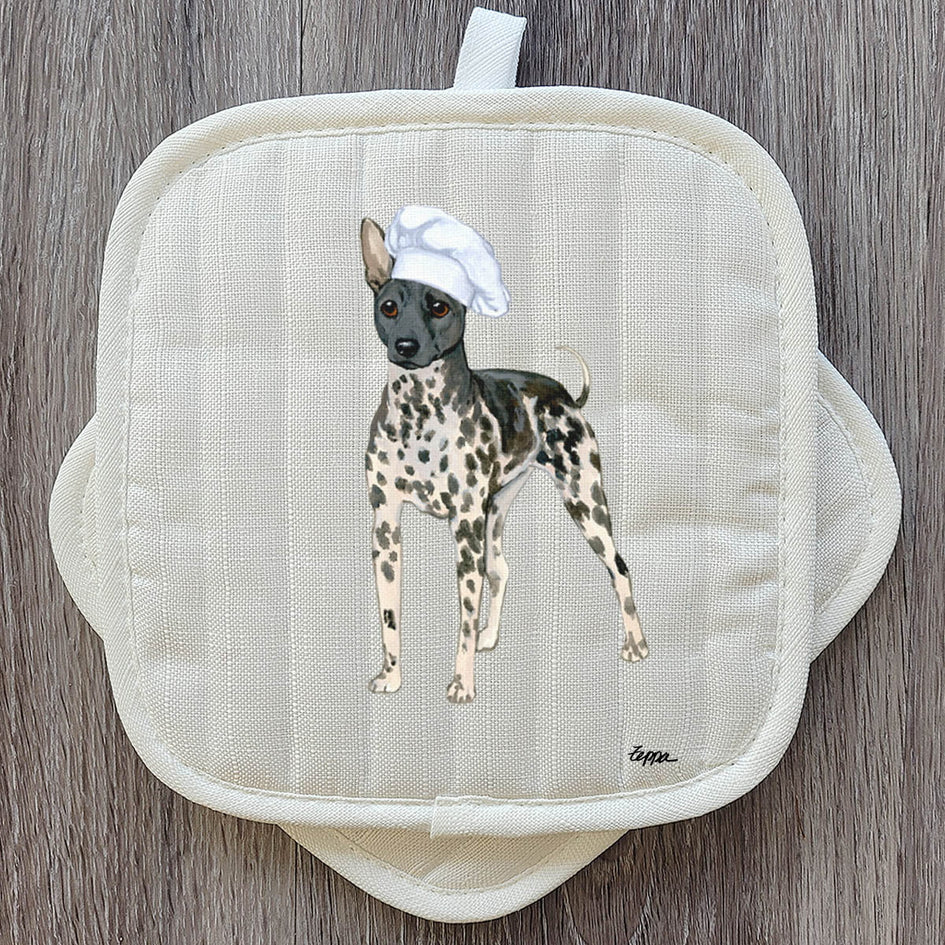 American Hairless Terrier Pot Holder Set