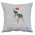 American Hairless Terrier Santa Pillow Cover