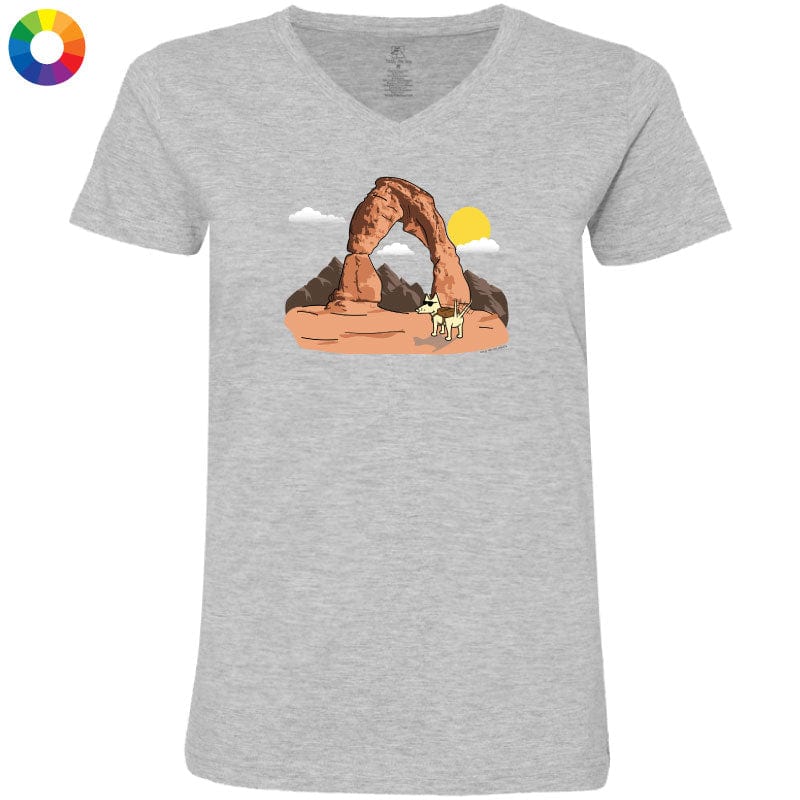 Arches - Ladies T-Shirt V-Neck