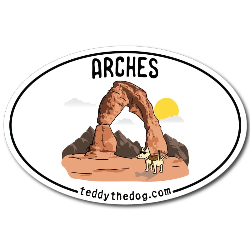 Arches - Car Magnet