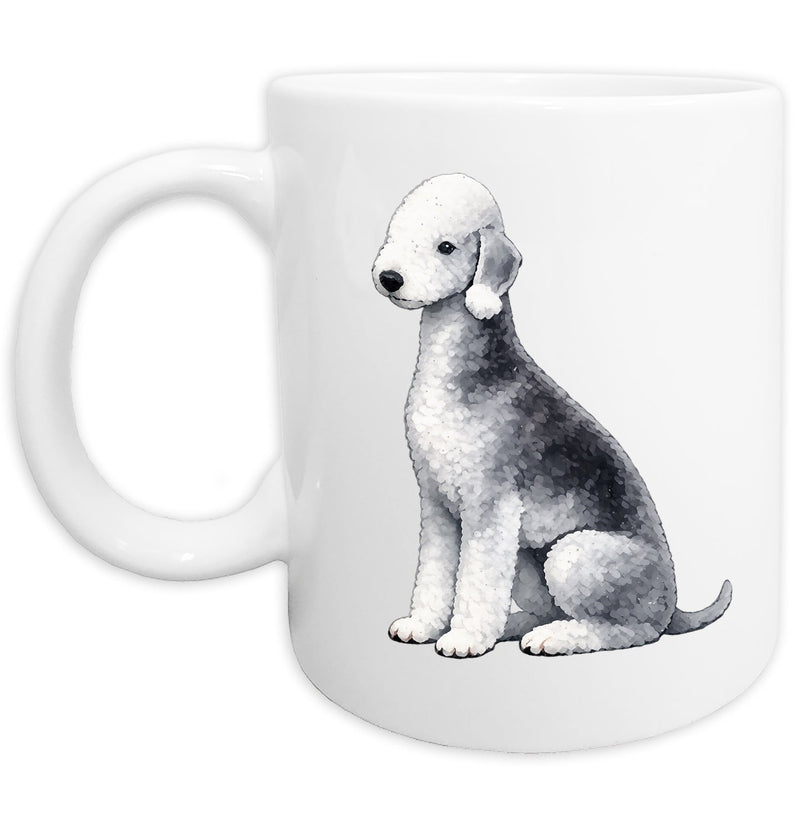 Bedlington Terrier Watercolor - Ceramic Mug