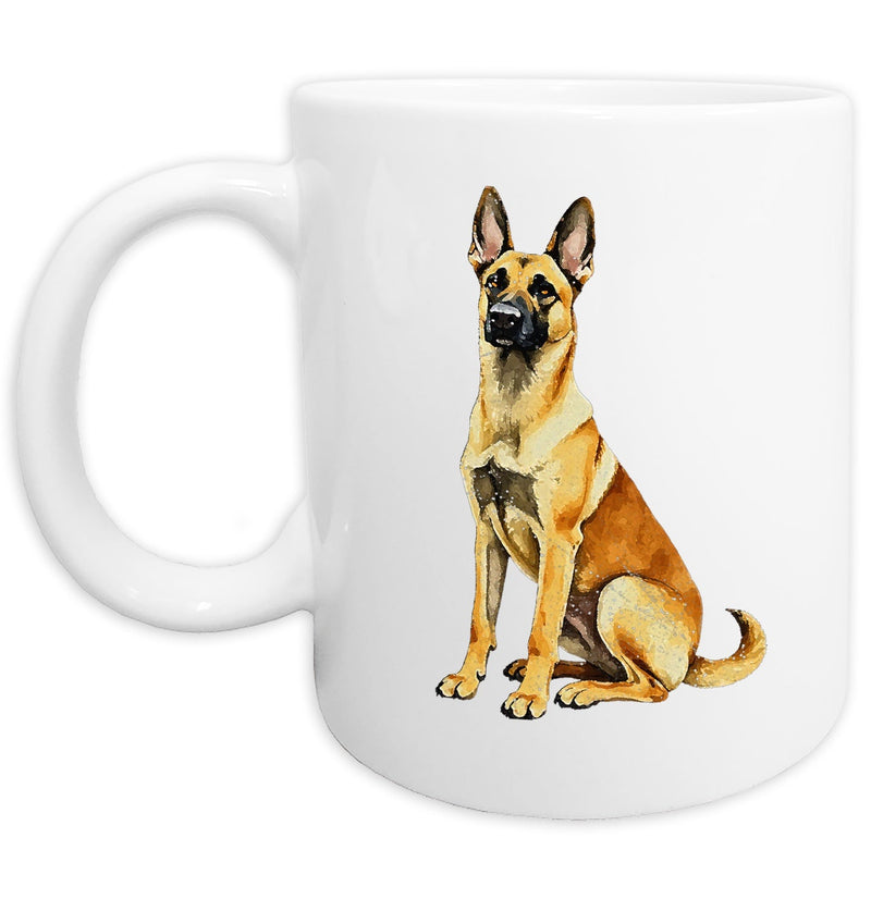 Belgian Malinois Watercolor - Ceramic Mug