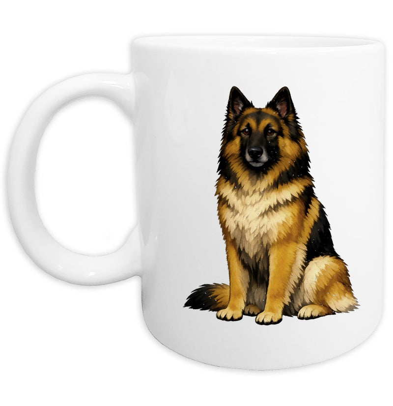 Belgian Tervuren Watercolor - Ceramic Mug