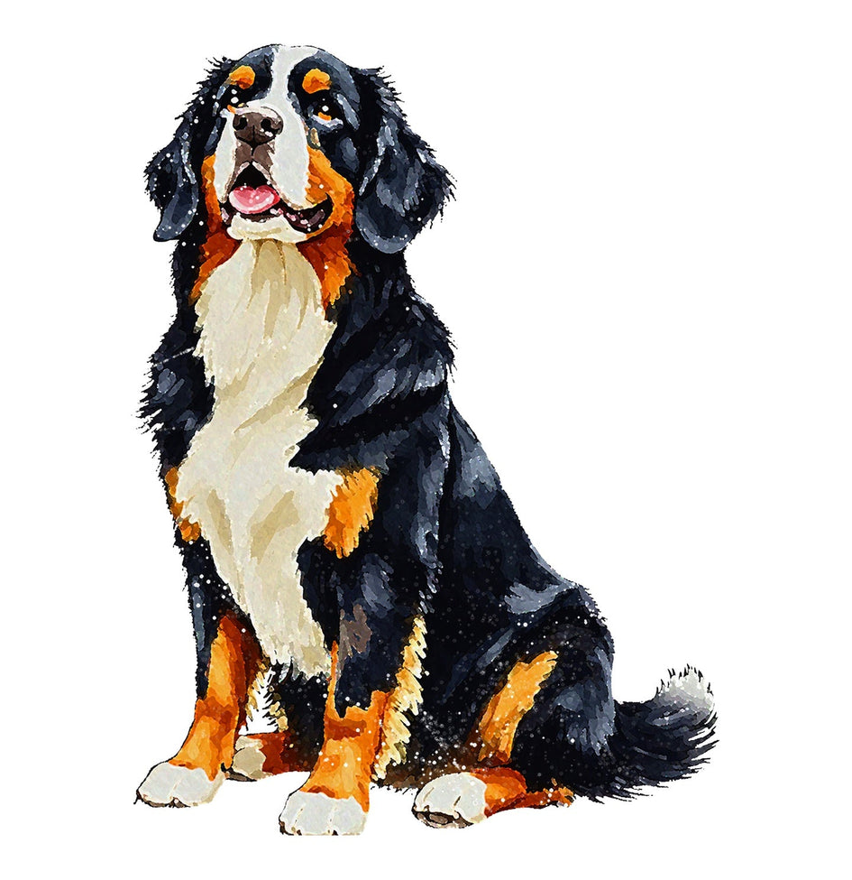 Bernese Mountain Dog Watercolor - Ceramic Mug