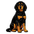 Black and Tan Coonhound Watercolor - Ceramic Mug