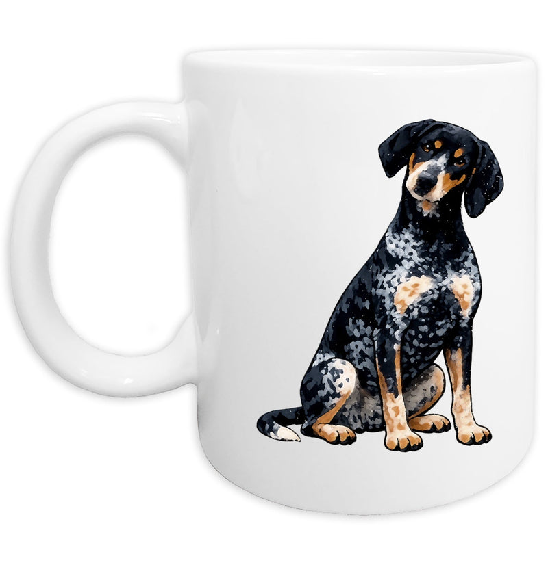 Bluetick Coonhound Watercolor - Ceramic Mug