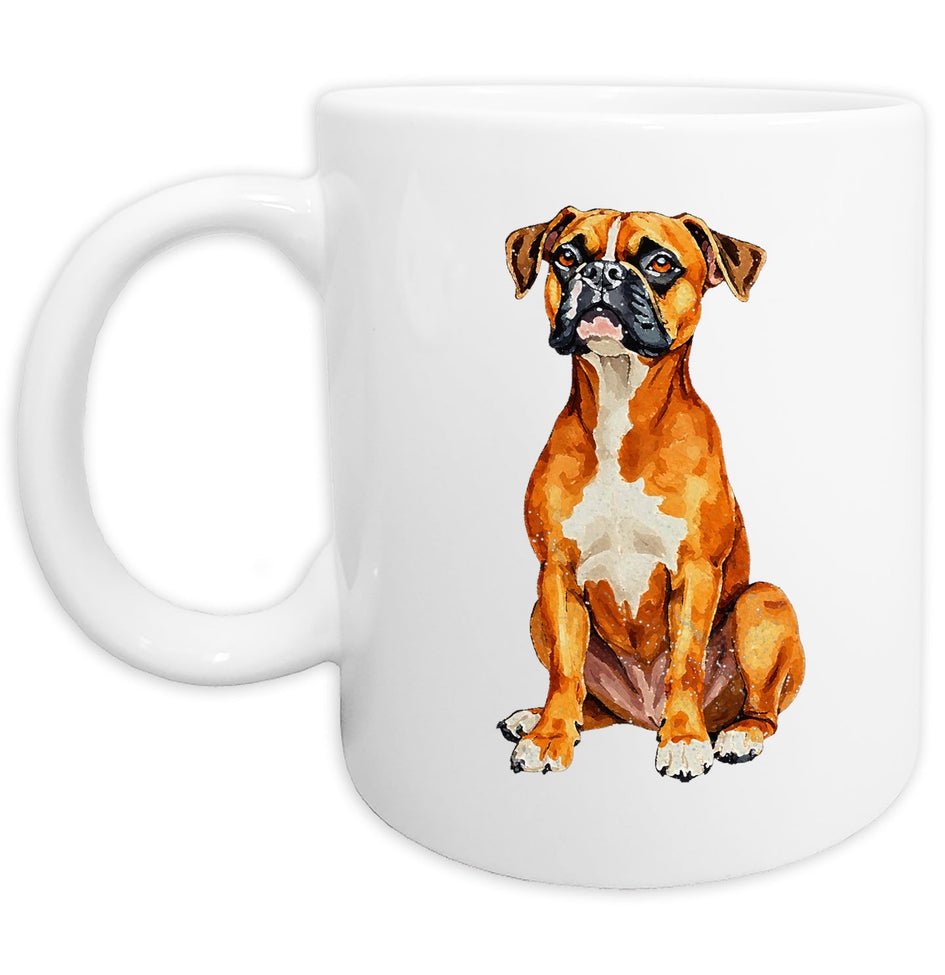 Boxer Watercolor - Ceramic Mug