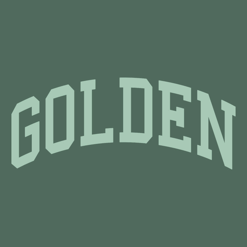 Golden Mock Neck Sweatshirt