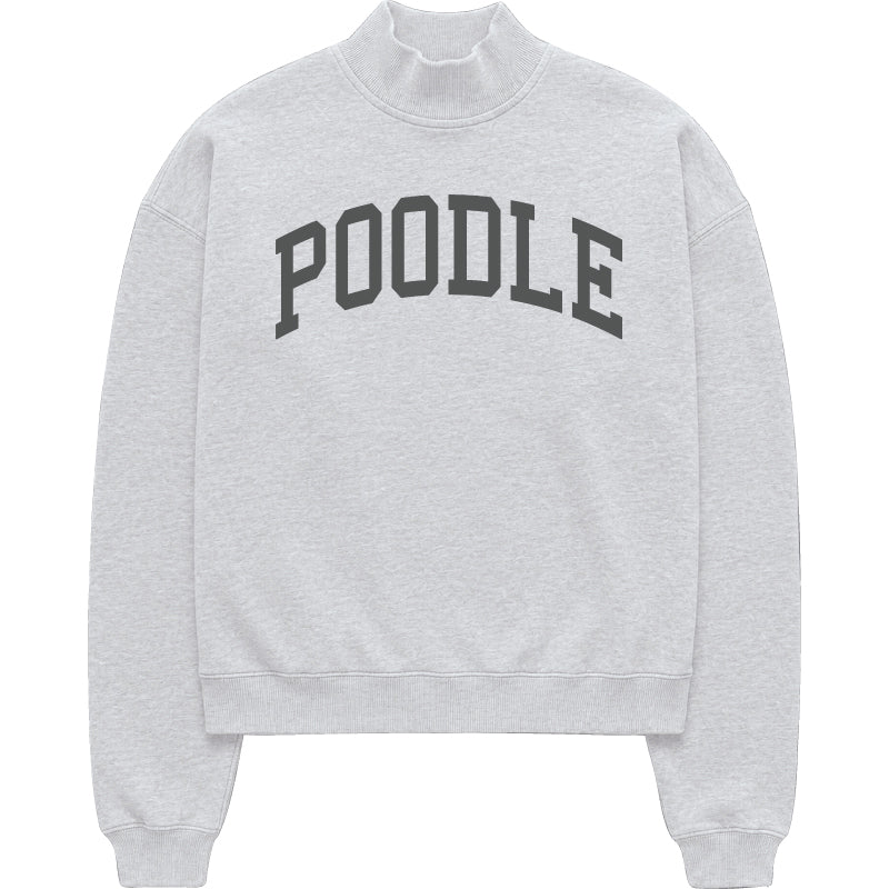 Poodle Mock Neck Sweatshirt