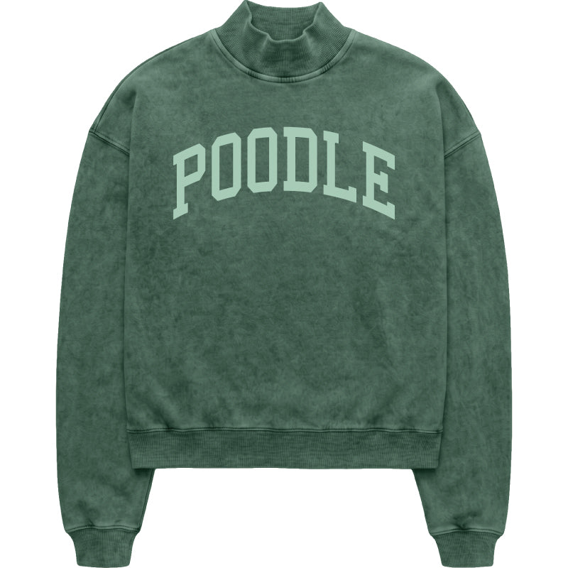 Poodle Mock Neck Sweatshirt