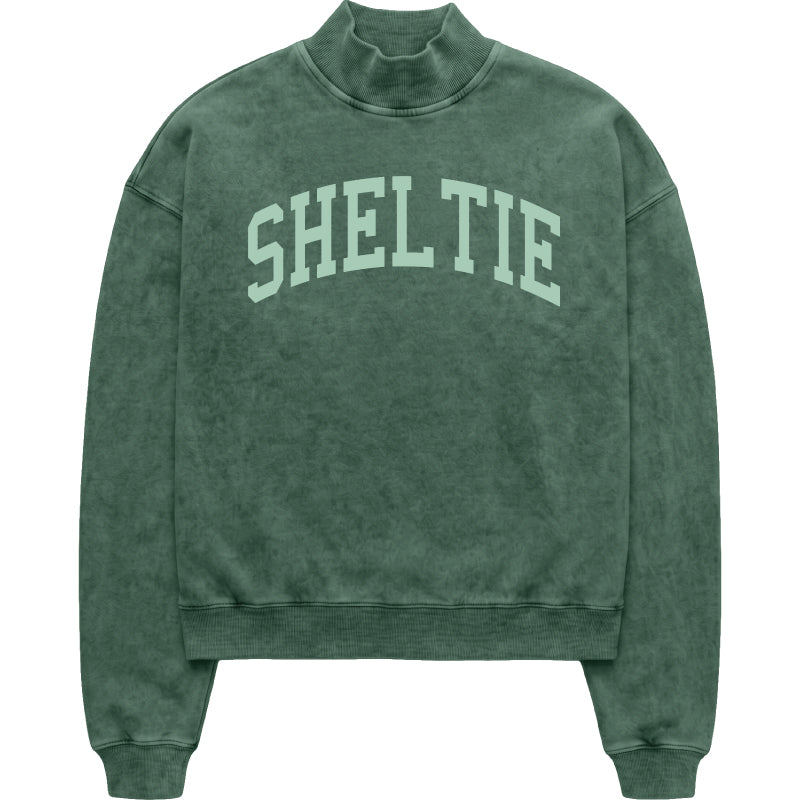 Sheltie Mock Neck Sweatshirt