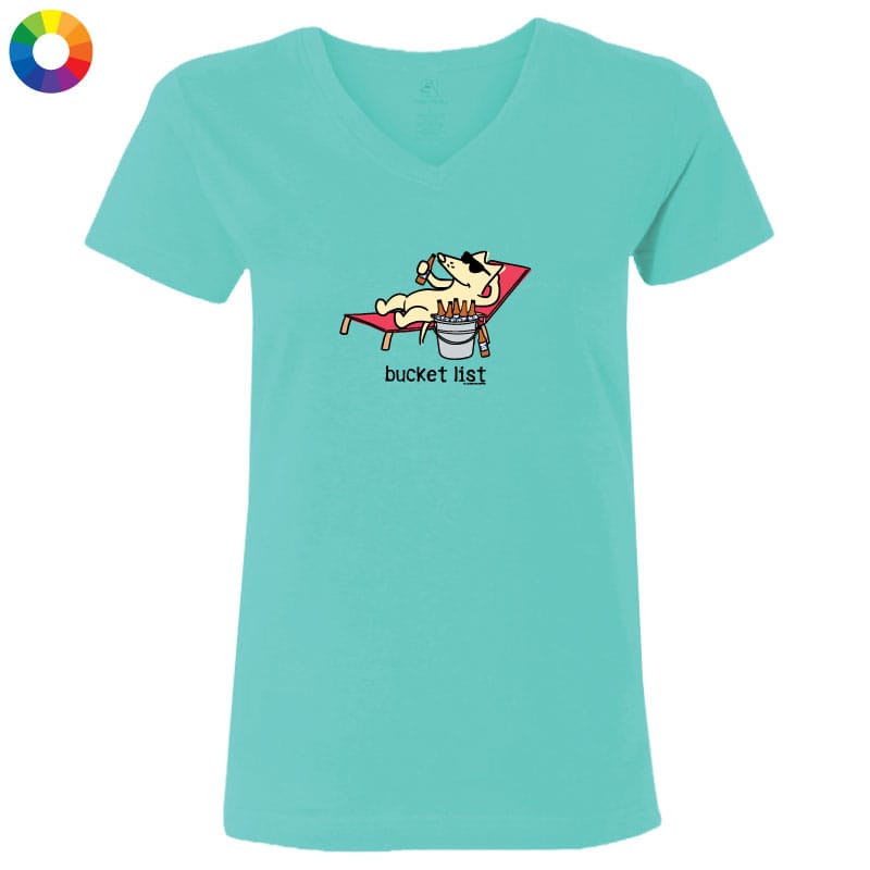 Bucket List  - Ladies T-Shirt V-Neck