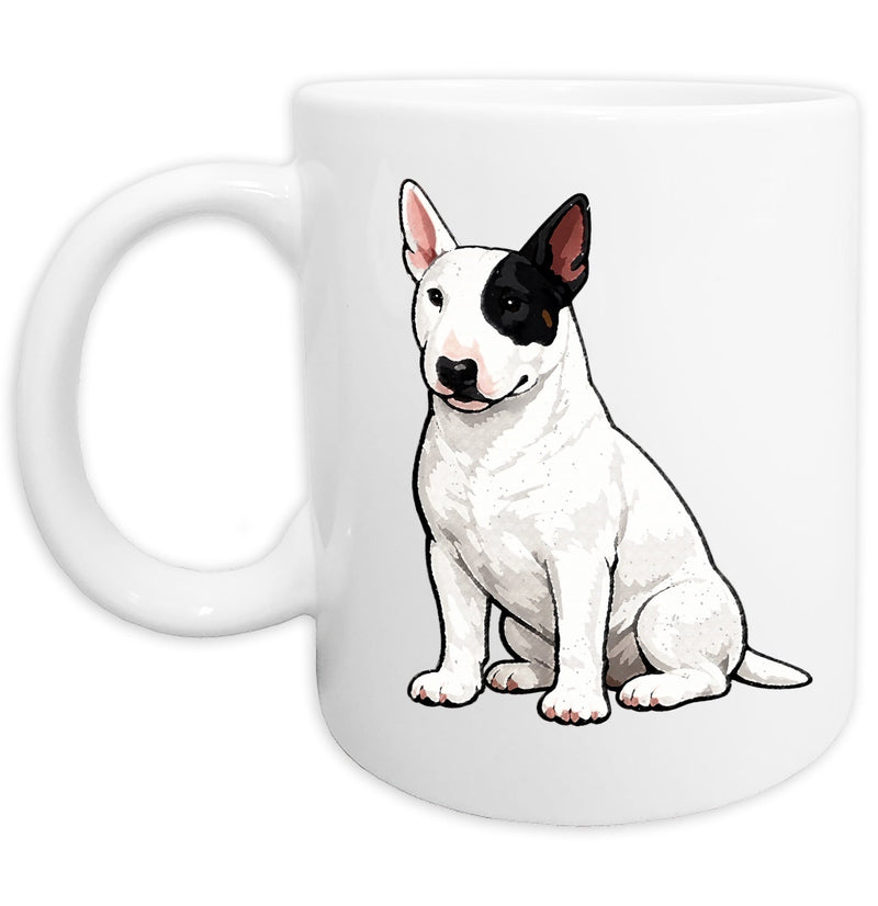 Bull Terrier Watercolor - Ceramic Mug