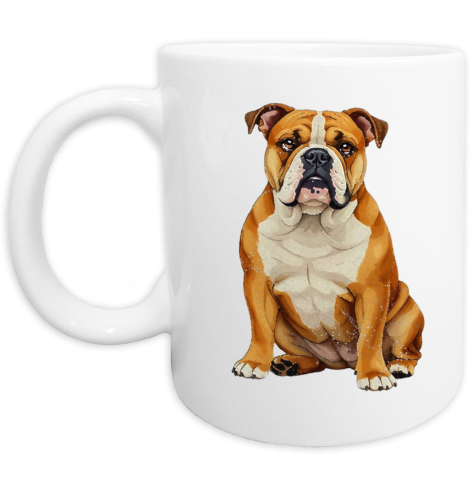 Bulldog Watercolor - Ceramic Mug