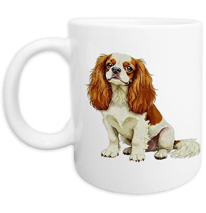Cavalier King Charles Spaniel Watercolor - Ceramic Mug