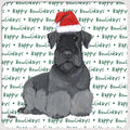 Cesky Terrier "Happy Howlidays" Coaster