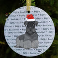 Cesky Terrier "Happy Howlidays" Ornament