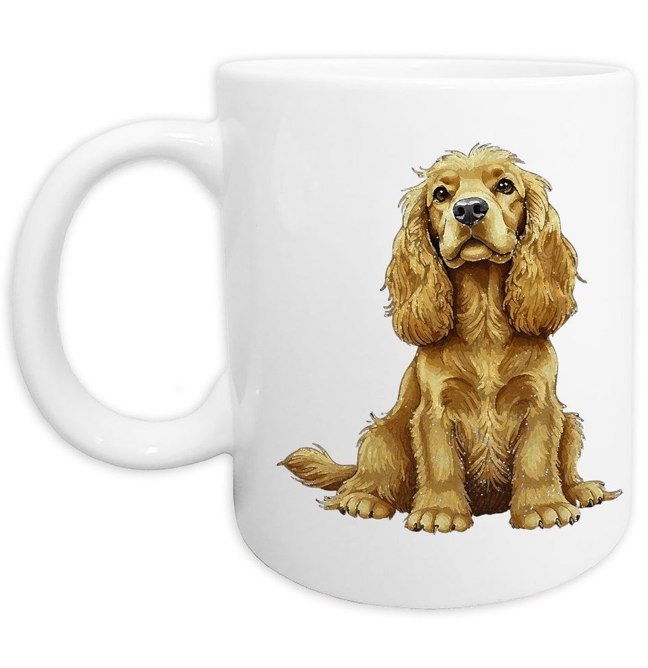 Cocker Spaniel Watercolor - Ceramic Mug