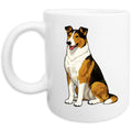 Collie (Smooth - Black, White & Tan) Watercolor - Ceramic Mug