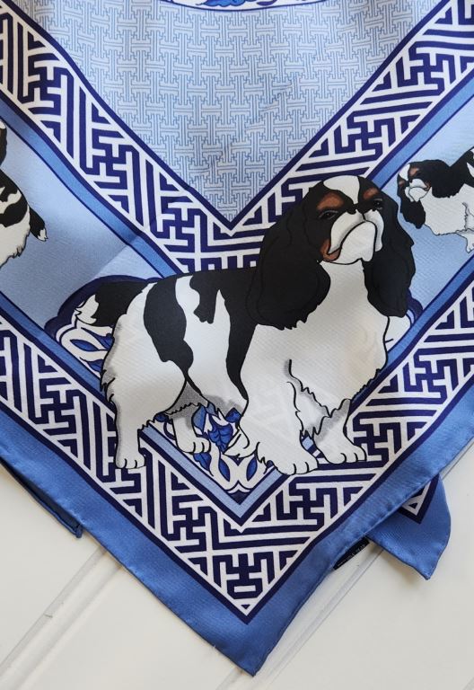 English Toy Spaniel Silk Scarf