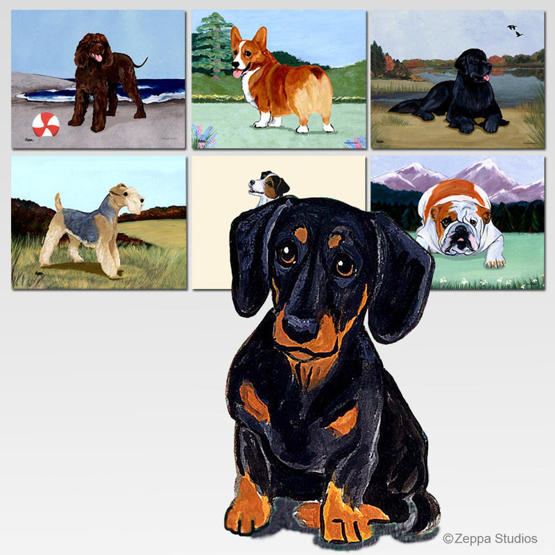 Dachshund  Scenic Cutting Board