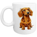 Dachshund (Red - Wire Hair) Watercolor - Ceramic Mug
